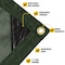 Core Tarps Mesh Tarp, 8X30 ft, Green, Polyethylene CT-803-8X30 - alternate 6